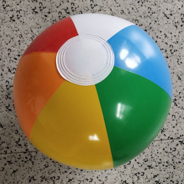28cmPVC沙灘球-彩色款印刷1色LOGO_4